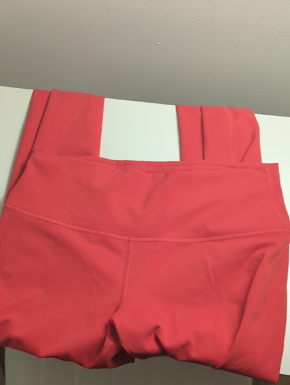 lululemon athletica Coral Red High-Waist Leggings